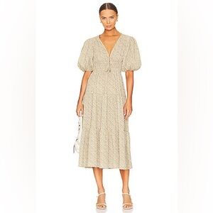 MINKPINK Melody Midi Dress in Yellow